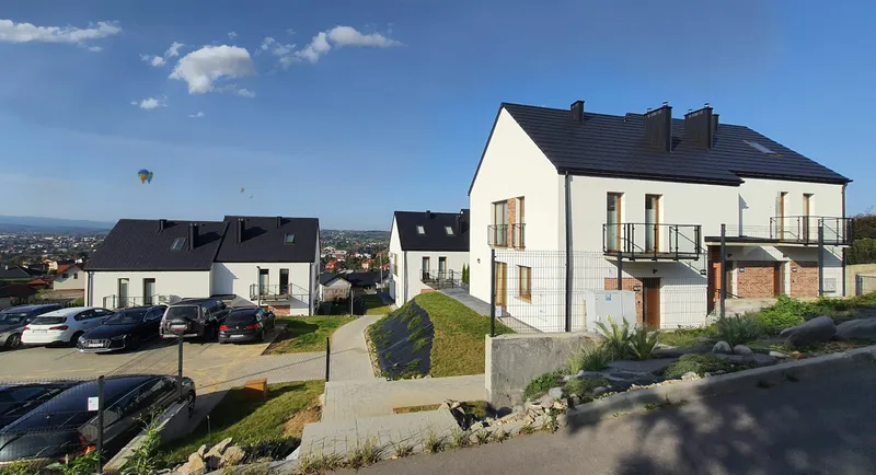 osiedle bliźniaków przy ul. Widokowej w Jaśle
