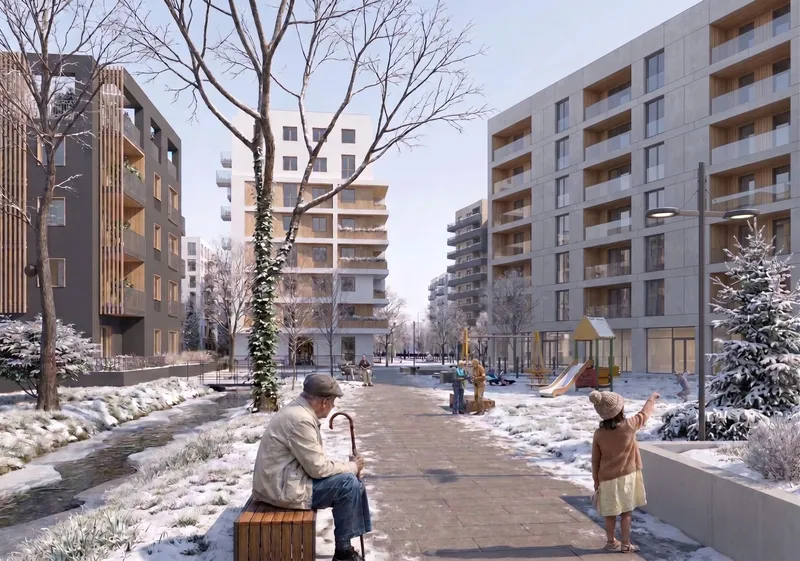 Osiedle mieszkaniowe Nowe Jeziorki pod Warszawą