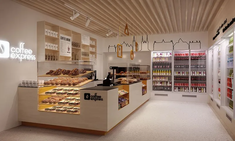 Projekt wnętrz sieci Coffee Express