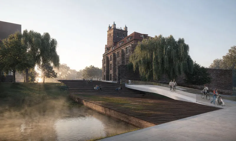 Projekt Bulwarów rzeki w Słupi w centrum Słupska