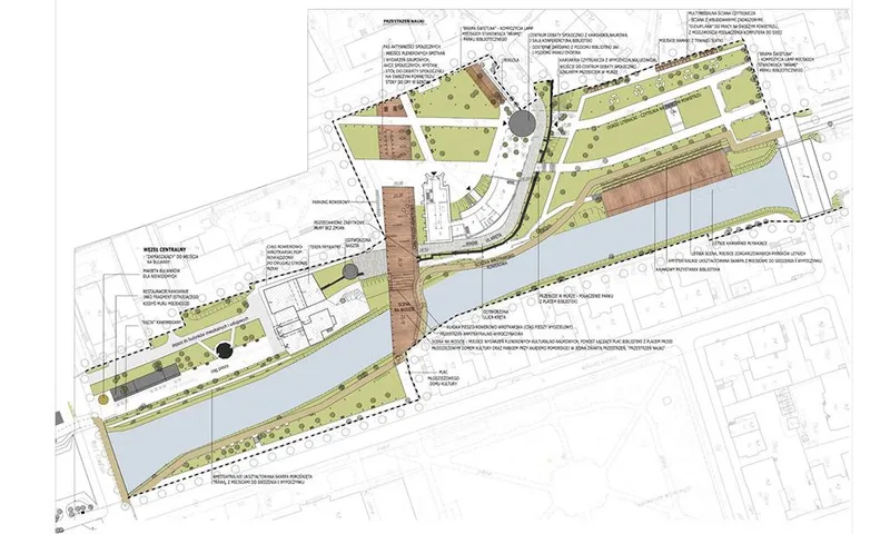 Projekt Bulwarów rzeki w Słupi w centrum Słupska
