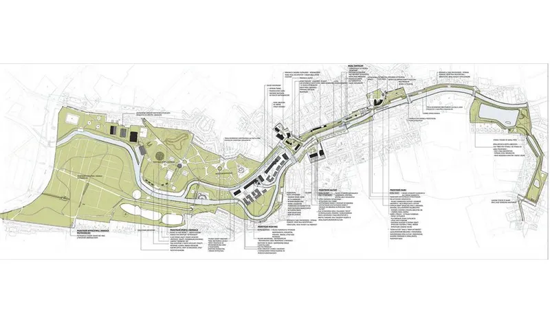 Projekt Bulwarów rzeki w Słupi w centrum Słupska